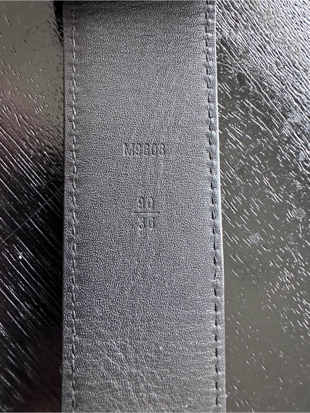 Louis Vuitton Black Monogram Canvas Belt with Black LV Buckle - Picture 3 of 6